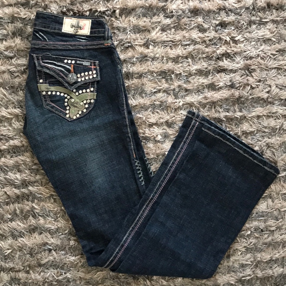 Laguna Beach Jeans with Jewels Embellishment Size 26 - Picture 8 of 10